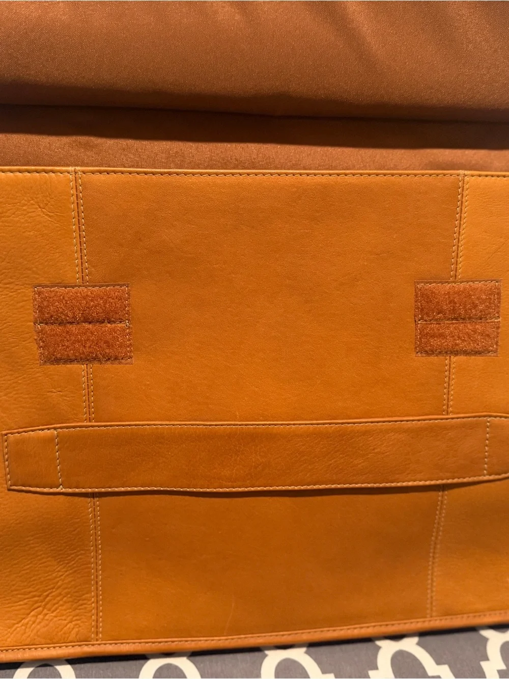 Rodrigo Cowhide Natural Leather Double Sided briefcase